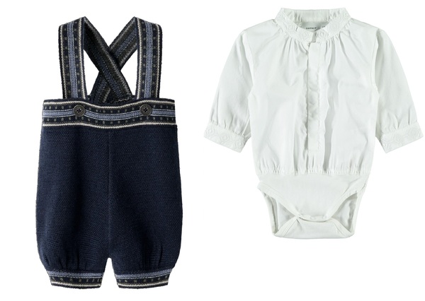 Festdrakt strikk baby gutt 26