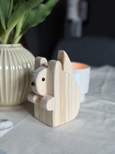 Ekorn dekor Beige - Asrkunst