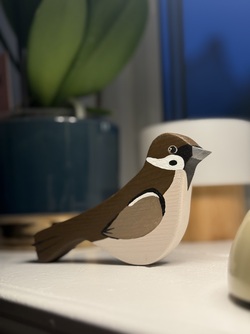 Trefigurer - fugler Brun - Asrkunst