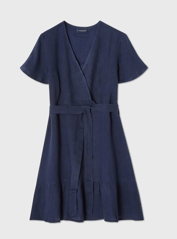 Linkjole med belte og V-hals