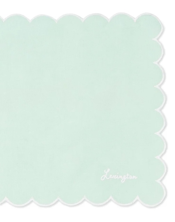 Scallop vokset lin/bomull bordbrikke