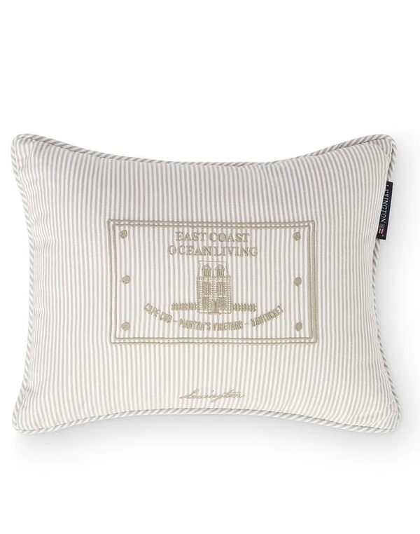 Stripet økologisk bomullspute