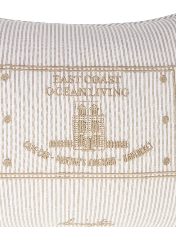 Stripet økologisk bomullspute