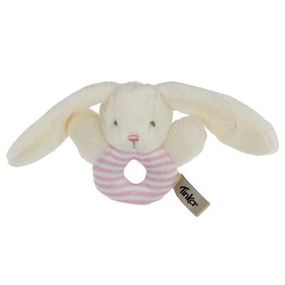RANGLE KANIN HVIT/ROSA 13CM TINKA BABY Hvit  og Rosa - Tinka