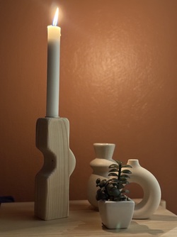 Lysestake Beige - Asrkunst