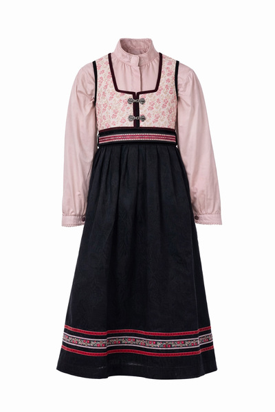 Oline Flower med Name It silke bluse Rosa NI skjorte - Salto