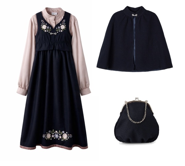 Ull Festdrakt 6-14 år med cape