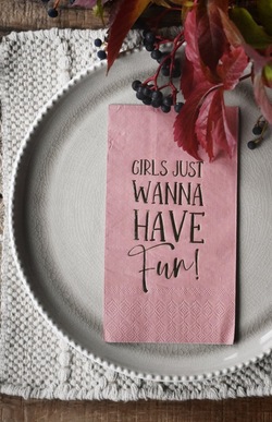 Trend Serviett - Girls Just Wanna Have Fun, 20pk ikke relevant - Trend Design