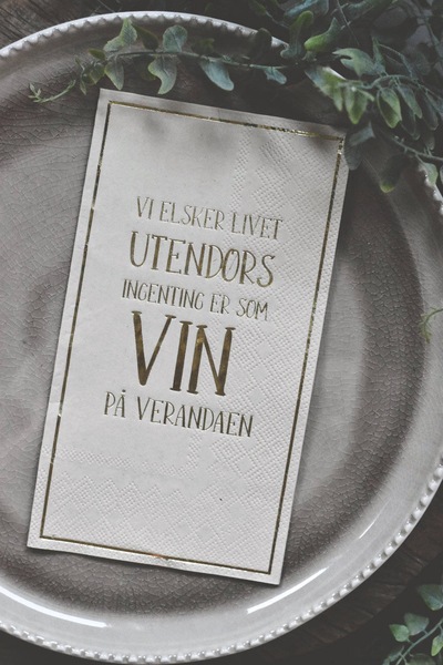 Trend Serviett - Vin på Verandaen, 20pk ikke relevant - Trend Design