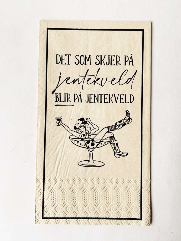 Trend Serviett - Det Som Skjer på Jentekveld, 20pk