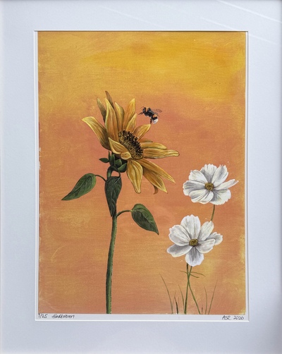 Solglimt - kunsttrykk Flerfarget - Asrkunst