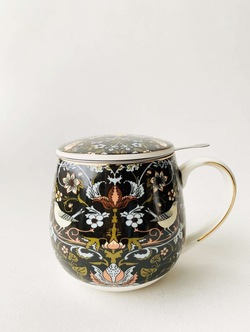 Krus m/Lokk og Sil i Gaveeske  Fugl/Blomst - Trend Design