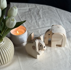 Elefant dekor Furu - Asrkunst