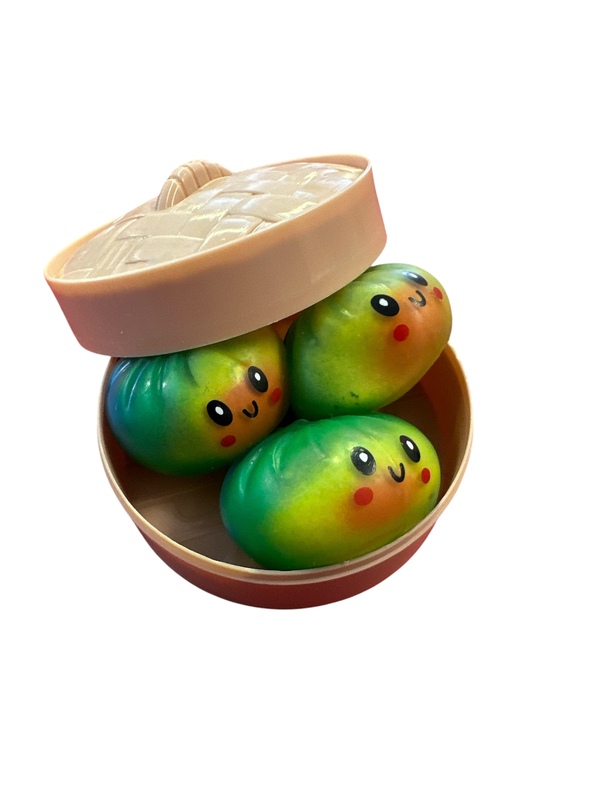 Squeezy Dumplings - 3 stk små "sugar" fargerike