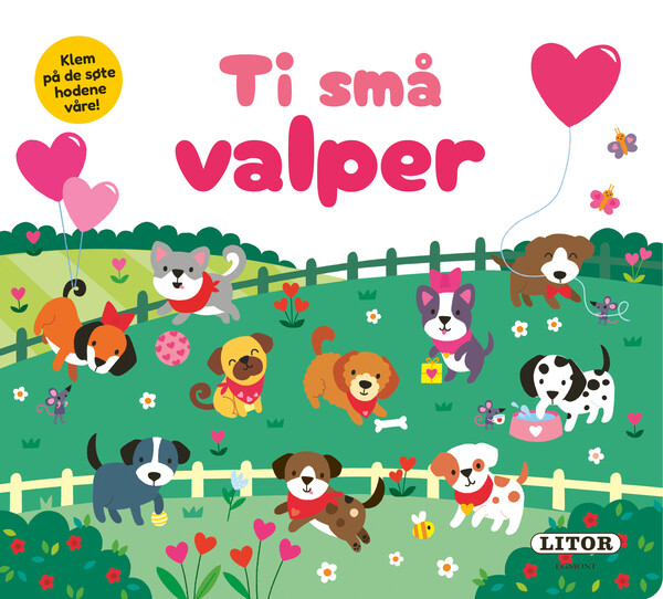 Lekebok Ti små valper