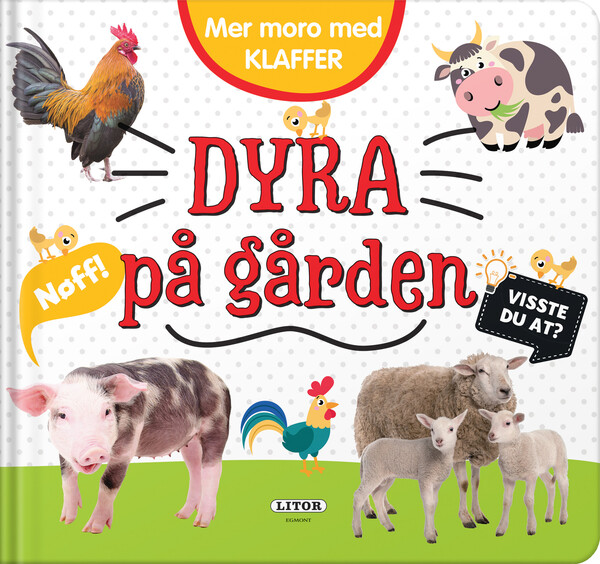 Lekebok Dyra på gården med klaffer