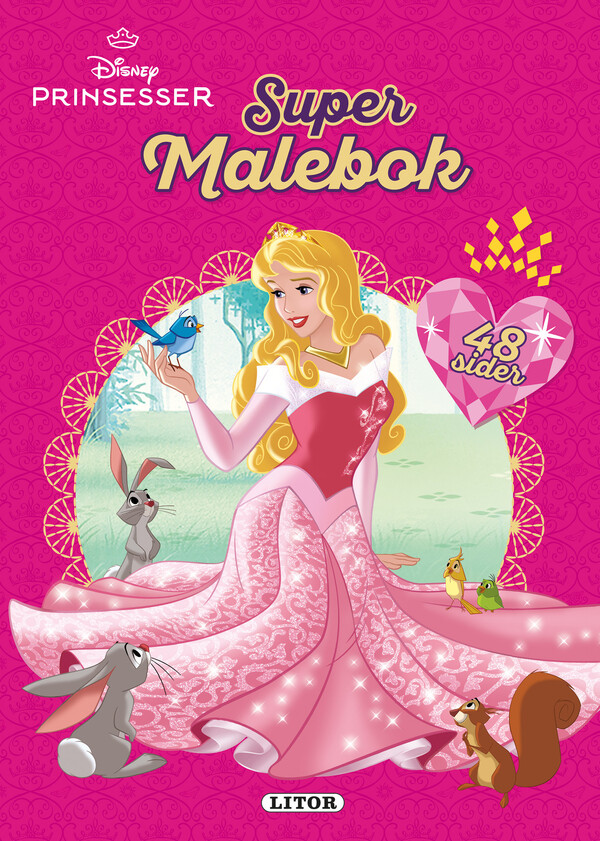 Malebok WD Prinsesse, 48 sider