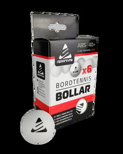 SportMe Bordtennisballer 6-pakning 6pkn bordtennisballer - Sport Me