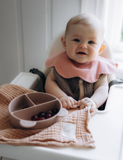 Blomst Bib 3-pakning - rosa/honning/lilla - Lillefrø