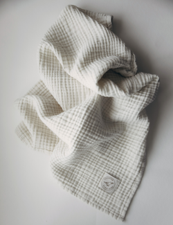 Muslin Blanket bomull krem - Lillefrø