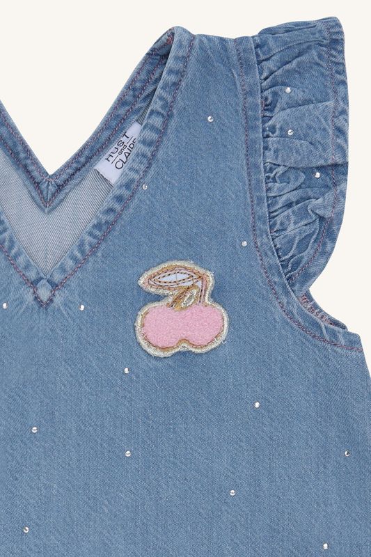 HC KAROLINE SPARKLING DENIMKJOLE