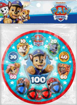 Paw Patrol dartballspill med måltavle 28 cm Borrelåsdart Paw Patrol - Paw Patrol