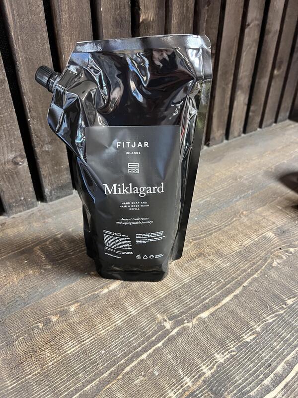 Miklagard Håndsåpe og Såpe for Hår og Kropp 1L Refill