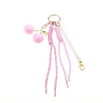 BAG CHARM KIRSEBÆR TINKA lyse rosa kirsebær - Tinka