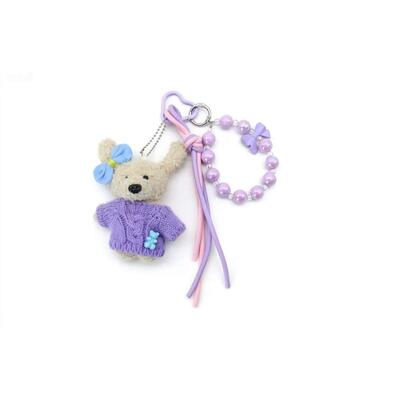 BAG CHARM BAMSE M/LILLA KJOLE TINKA Bamse med lilla kjole - Tinka