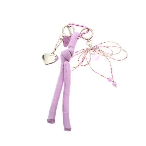 BAG CHARM LILLA HJERTE TINKA