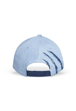 Disney Lilo & Stitch Ripped Denim Caps - Justerbar caps Lyse blå Stitch - Difuzed