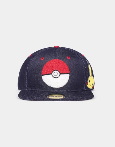 Pokémon – Denim Snapback Caps MØRKEBLÅ - Difuzed