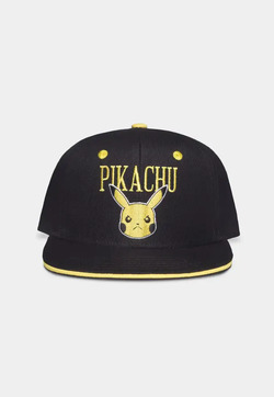 Pokémon – Angry Pika Snapback Caps Svart og Gul - Difuzed