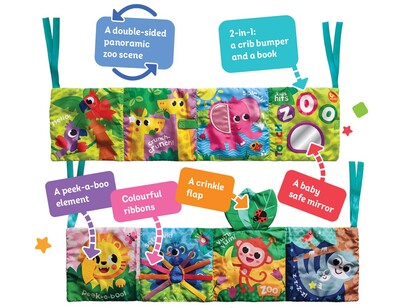 Kids Hits - Myk utbrettbar bok, til å feste på senga Myk utbrettbar bok - Småbarns Leiker