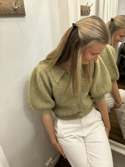 Hairy Kint Puffed Jacket Green - by TiMo