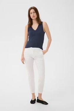 Soffys, Fitted chino pants BRIGHT WHITE - Part Two