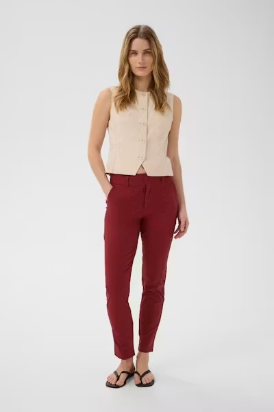 Soffys, Fitted chino pants Burnt Russet - Part Two