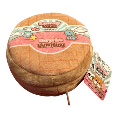 Kawaii Dumpling veske m/ 2stk clip bamser Dumpling med overraskelse - Leiker