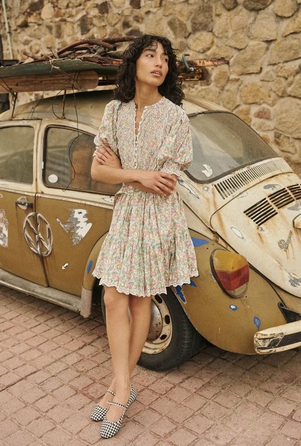 Cotton Slub Shift Dress