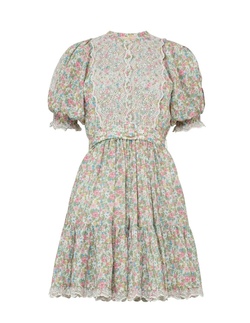 Cotton Slub Shift Dress Lush - by TiMo