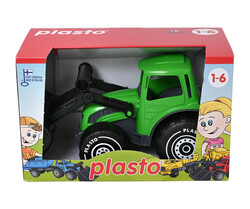 PLASTO Traktor med frontlaster grøn 32 cm traktor - plasto