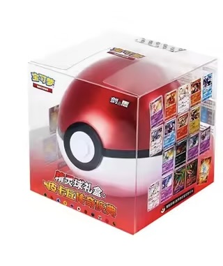 Pokemon Pokeball rød m/ 2 booster packs (Kinesisk) 