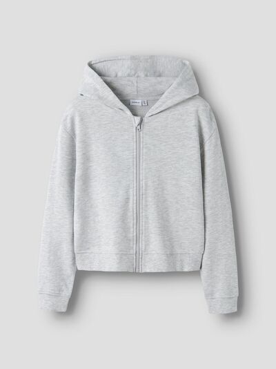 NKFMILLE SHORT NREGULAR SWEAT CARDIGAN Light Grey Melange - Name It