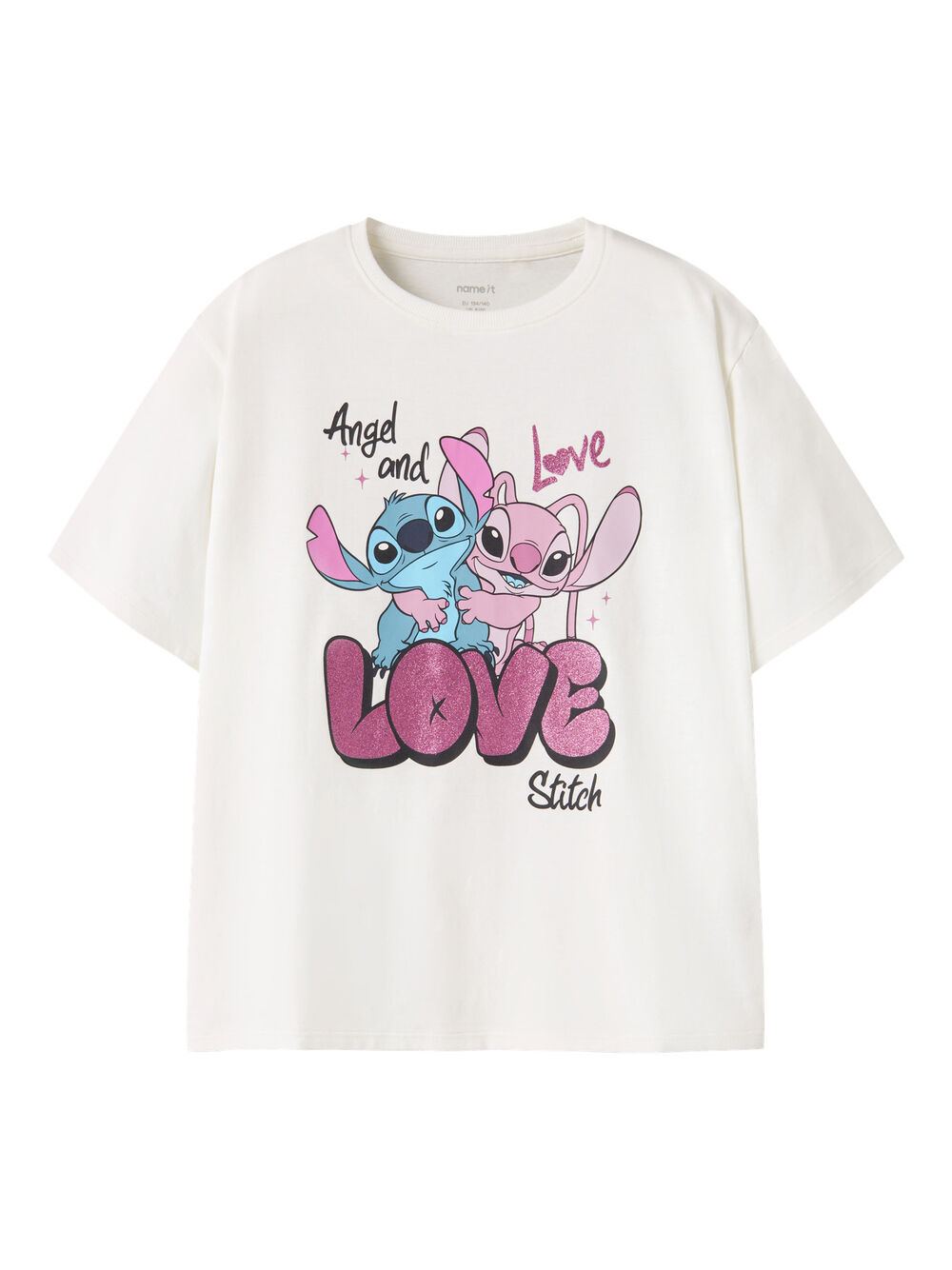 NKDYMIR STITCH SS REG TOP WIDE Cloud Dancer - Name It