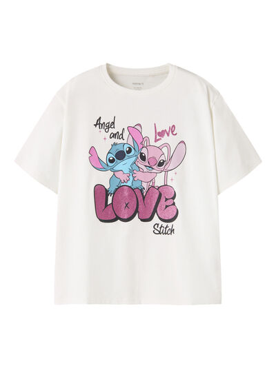 NKDYMIR STITCH SS REG TOP WIDE Cloud Dancer - Name It