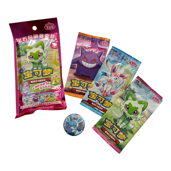 Pokemon Gem badge set 