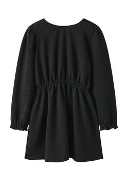 NKFROKA LS WAIST DRESS Black O-neck - Name It