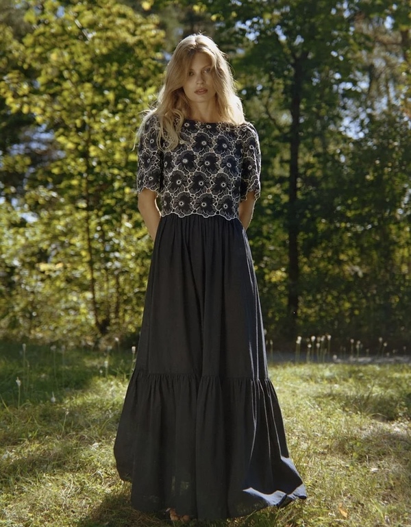 Broderie Anglaise Maxi Dress