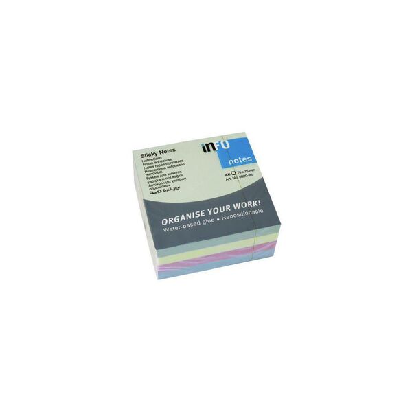 Notatkube INFO 75x75 pastell rosa