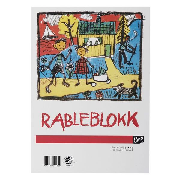 Rableblokk EMO A4 100g 50 blad